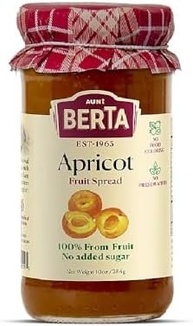 Geleia Israelense Aunt Berta Damasco Sem Acucar 284G - imagem 1