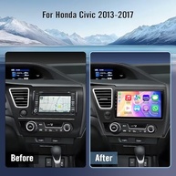 Central Multimídia Android 13 para Honda Civic (2013-2017) com Carplay Sem Fio, GPS e Tela de 9" - imagem 3