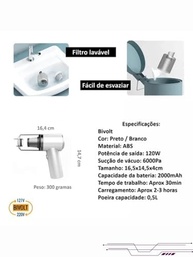 Mini Aspirador Portátil Sem Fio: Limpeza Rápida e Eficiente para Carro e Casa - imagem 3