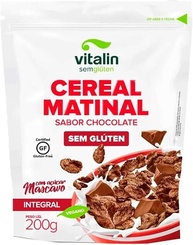 Vitalin Sem gluten Cereal Matinal Chocolate Integral Sem Glúten Vitalin 200G - imagem 1