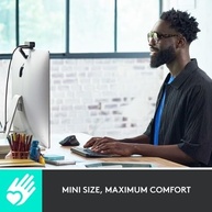Teclado sem fio Logitech MX Keys Mini com Iluminação Inteligente, Conexão USB ou Bluetooth Easy-Switch para até 3 dispositivos e Bateria Recarregável - Grafite - imagem 4