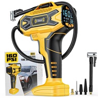 Inflador de Pneu Portátil Sem Fio 160PSI - Compatível com Bateria Dewalt 20V | Compressor de Ar Automático para Carros, Motos e Bicicletas - imagem 1