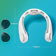 Ventilador Pessoal de Pescoço Recarregável - 4000mAh, Sem Lâminas, Mão Livre - imagem 3