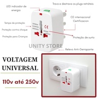 Adaptador de Tomada Universal 150 Países Bivolt: Viagem Sem Limites com Segurança Premium - imagem 3