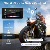 Tela CarPlay Moto 4.7" Sem Fio | GPS, Android Auto, IP67, Bluetooth Duplo - imagem 4