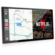 Tela Carplay 23cm Volam: Netflix, YouTube, Câmera 1080p e Android Auto Sem Fio - imagem 2