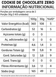 Caixa de Cookies Baunilha e Chocolate Sem Glúten Sem Açúcar Sem Leite Belive - imagem 1