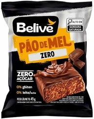 Belive Pão De Mel 100% Coberto De Chocolate Sem Açúcar Sem Glúten E Sem Lactose 45G - imagem 3