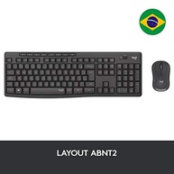 Combo Teclado e Mouse sem fio Logitech MK295 com Digitação e Clique Silencioso, Teclas de Mídia de Fácil Acesso, Conexão USB, Pilhas Inclusas e Layout ABNT2 - imagem 2