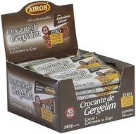 AIRON, Airon Crocante de Gergelim c/ Cacau Sem açúcar 10g Dp 24 un - imagem 1