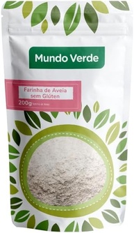 Farinha de Aveia Sem Glúten Mundo Verde, 100% Integral, Rica em Fibras, 200g - imagem 1