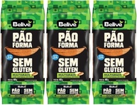 Kit com 3 Pacotes de Pão de Forma Multigrãos sem Glúten de 400g cada - Belive - imagem 1