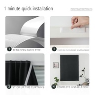 Cortinas Blackout Adesivas Fáceis - Sem Furos, Sem Haste, Bloqueio Total de Luz para Todos os Cômodos - imagem 5