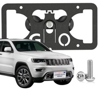 Moldura de Placa Frontal Premium para Jeep Compass, Grand Cherokee e Wagoneer | Sem Furos - imagem 2