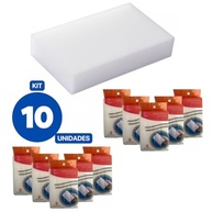 Kit com 10 Esponjas Mágicas de Melamina - Limpa Tudo sem Produtos Químicos - imagem 3