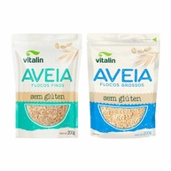 Kit 2 Aveia Sem Glúten Vitalin: Flocos Finos, Flocos Grossos - imagem 2