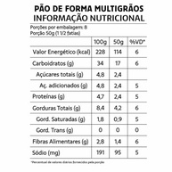 Pão de Forma Multigrãos Sem Glúten Sem Lactose 400g - Belive - imagem 3