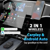 Adaptador CarPlay e Android Auto 3 em 1 Sem Fio 2025: Netflix, YouTube e Mais no seu Carro! - imagem 4