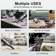UPFOX Aspirador Portátil Sem Fio: Limpeza Rápida e Eficiente para Carro, Casa e Pet - imagem 4