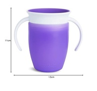 Munchkin Copo Treinamento 360° com Tampa Roxo - Sem BPA, Antivazamento, Ideal a Partir dos 6 Meses - imagem 3