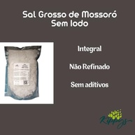 Sal integral de Mossoró - tipo grosso - SEM IODO, sem ferrocianeto - 1kg - Kippys Natural - imagem 5