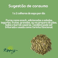Abóbora - semente sem casca torrada, sem sal - 250g | Kippys Natural - imagem 4