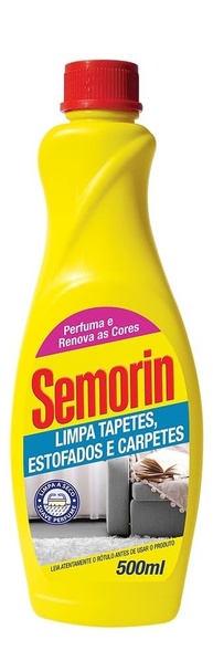 SEMORIN Limpador de Carpetes Tradicional 500ml - Limpeza Profunda e Perfumada sem Enxágue - imagem 1