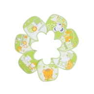 Babador Semaninha Felpudo e Impermeável Papi Textil 20x19cm - 7 Unidades Confortáveis para Bebês - imagem 1