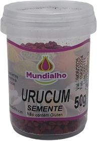Urucum Semente Pote 50g Mundialho - imagem 1