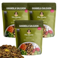 Tia Sônia, Granola Salgada Chips Banana Sementes Girassol Abóbora Kit 200g cada Nordestina Tia Sônia Premium - imagem 2