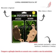 Pastilha de Freio Traseira Potenza PTZ140XT Semi-Metálica - Alta Performance para Honda e Triumph - imagem 3