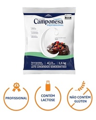 Camponesa Leite Condensado Semidesnatado 2,5kg - imagem 2