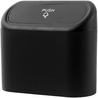 Lixeira para Carro Compacta com Tampa Push e Gancho: Mantenha seu Veículo Sempre Limpo e Organizado! - imagem 1