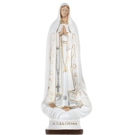 Imagem Nossa Senhora de Fátima 20cm em Gesso - Escultura Católica Detalhada - imagem 2