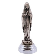 Estátua de Nossa Senhora do Rosário em Metal com Base Magnética - Decoração Religiosa para Carro, Casa e Escritório - imagem 2