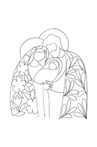 senhora-fe-a-o-colorir-com-e-paz-inspiradoras-ilustracoes-nossa-de-sagrado-a