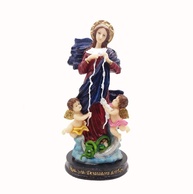 Imagem de Nossa Senhora Desatadora dos Nós em Resina 20 cm - Pintura Manual e Detalhes Ricos - imagem 1