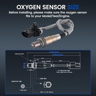 Sensor de Oxigênio O2 15525 - Compatível com Infiniti FX45, M45, Q45 e Nissan Altima, Maxima, Murano, Quest, Sentra, X-Trail - imagem 4