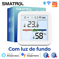 Sensor de Temperatura e Umidade WiFi SMATRUL com Controle por Voz - imagem 1
