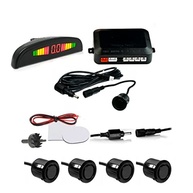 Radar Sensor Estacionamento Traseiro Automotivo 4 Sensores Display LED Buzina Alarme Ré Premium ONYK - imagem 2