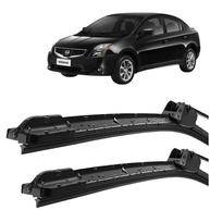 Par de Palhetas Limpador Parabrisa Sentra 2007-2012 Silicone Tipo Gancho - imagem 1