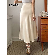 Lovito Saia Elegante Lisa L87ED132 – Toque Suave e Estilo Sereia - imagem 2