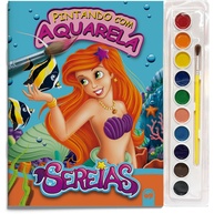 Sereias Pintando com Aquarela: Diversão Criativa! - imagem 1