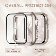 Pulseira elástica trançada compatível com Apple Watch séries 10, 9, 8, 7, SE, 6, 5, 4, 3 de 40 mm, 41 mm, 42 mm, 44 mm, 45 mm, 46 mm, com protetor de tela - imagem 4