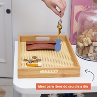 Bandeja de Bambu: Elegância Rústica para Servir - imagem 2