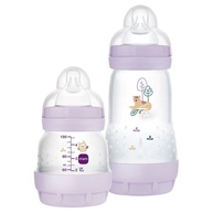 Kit 2 Mamadeiras Anticólicas Lilás - Mam Easy Start Starter Set 130ml + 260ml - imagem 1