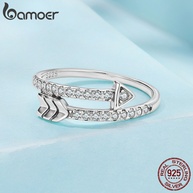 Anel de Prata 925 Bamoer: Elegância em Seta - imagem 2