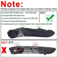 Luz de Seta Dinâmica LED para Retrovisor Peugeot 208/2008 e Citroen C3 - Estilo e Segurança - imagem 2