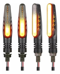 Kit 4 Piscas Seta LED Sequencial First Option para XRE, CB300, Bros, CG Titan Fan 150 - Segurança e Estilo Moderno - imagem 2