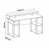 Mesa Gamer 140cm Cordoba: Organize seu Setup! - imagem 2